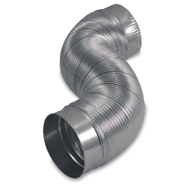 Deflecto Semi-Rigid ventilationsslang aluminium 10 cm x 1,8 m