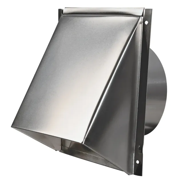 Deflecto Wallcap ventil aluminium 15,2 cm spjäll