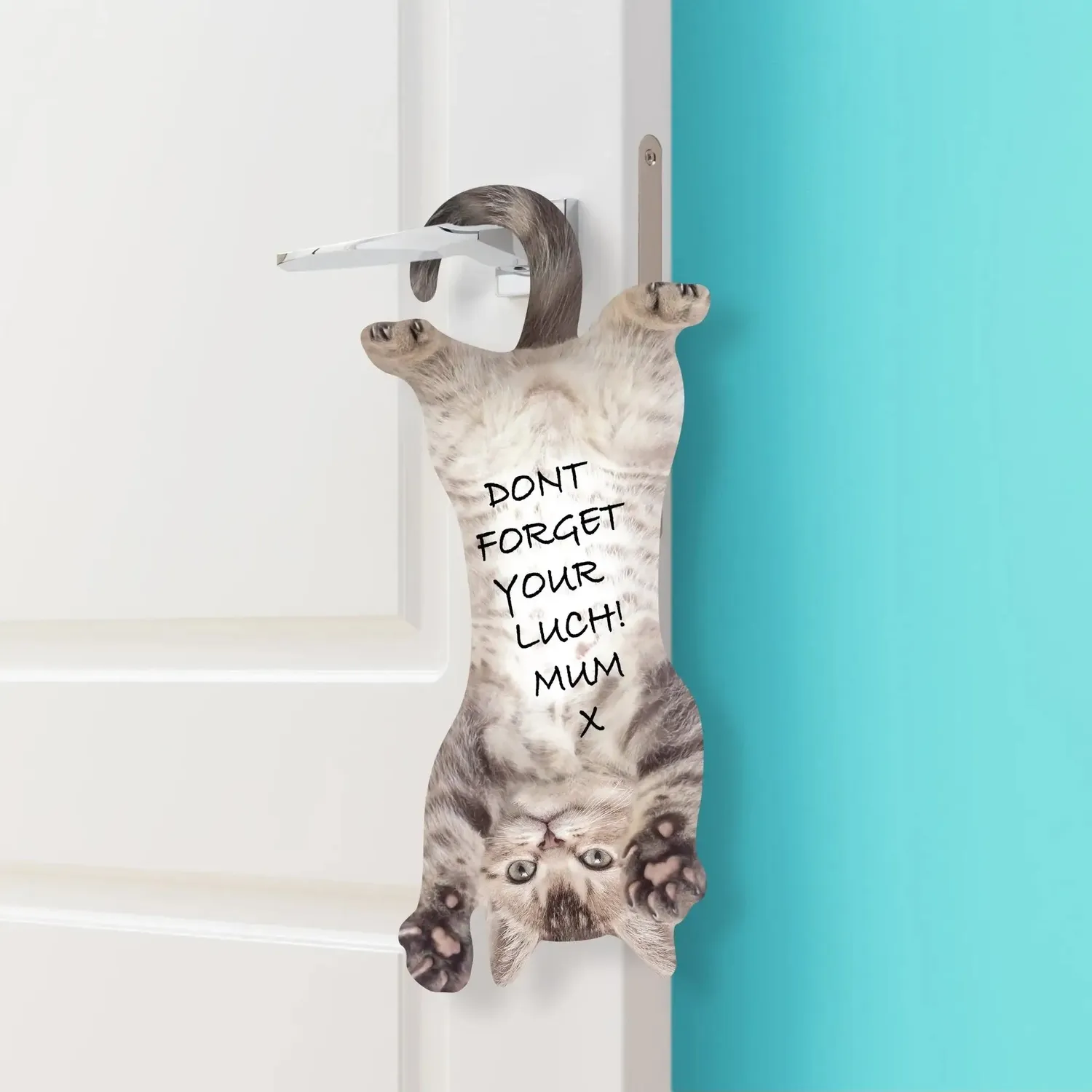 Mustard Cat Hanging klisterlappar katt