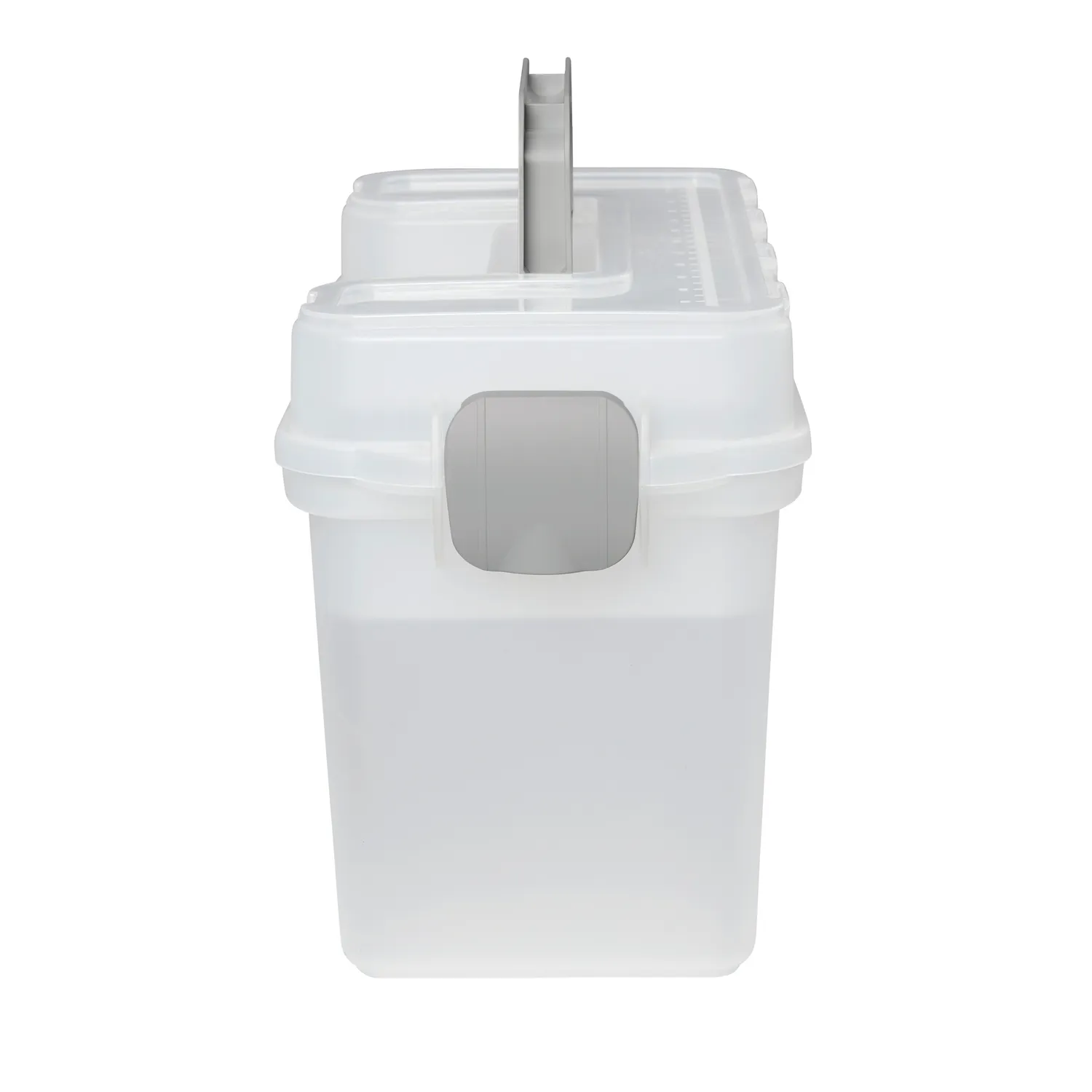 Deflecto Multi-Compartment förvaringsbox transparent med lyftfack