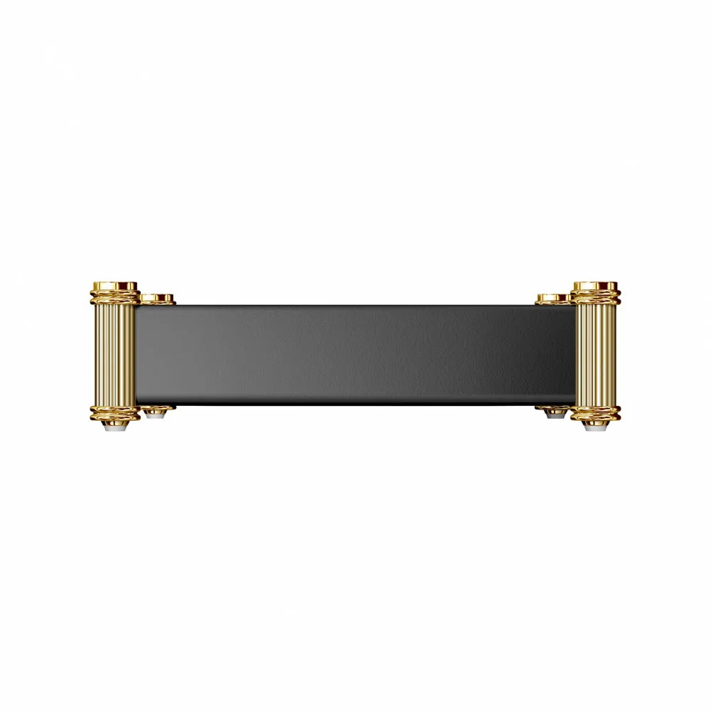 El Casco M-673 LN brevställ svart med 23 karat guld