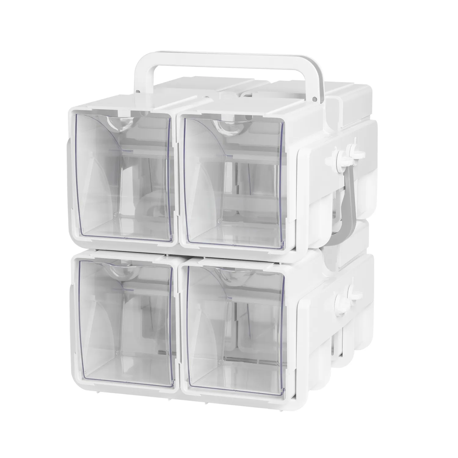 Deflecto Tilt Bin Caddy förvaringsbox lutande 2-pack 8 fack