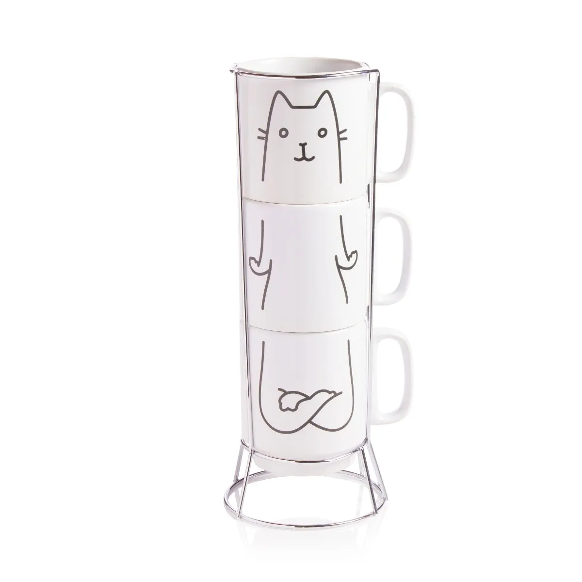 Mustard Cat Yoga muggset kattyoga stapelbart