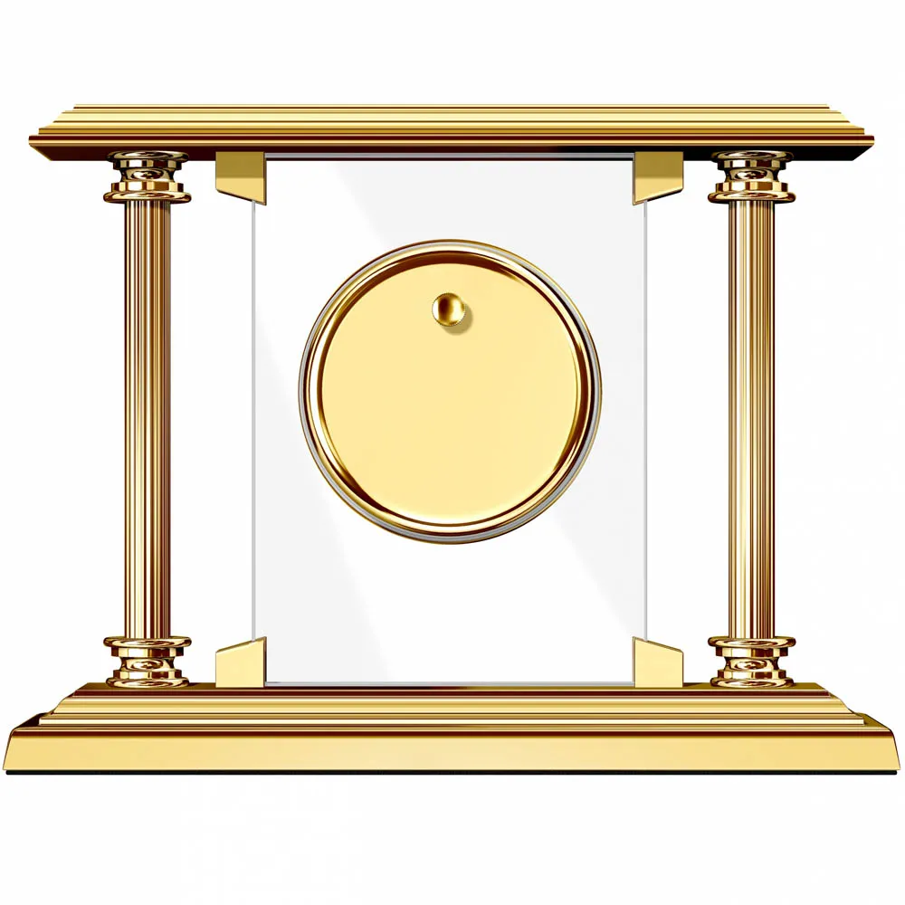 El Casco M-663 L bordsklocka 23kt guld