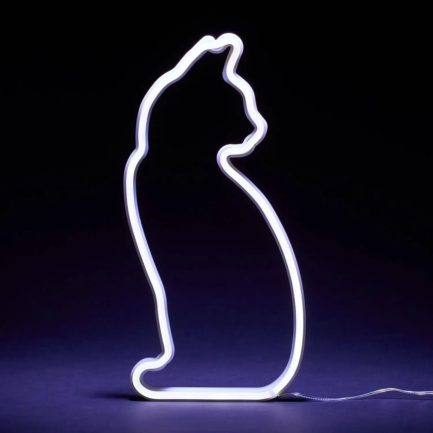 Mustard Cat Light Sitting LED-lampa katt USB