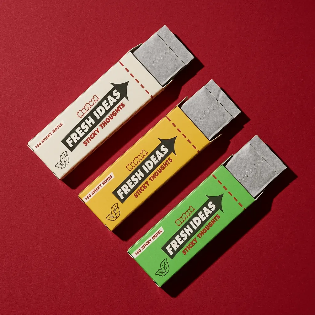 Mustard Fresh Ideas sidmarkörer tuggummi 450-pack