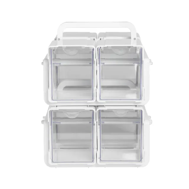 Deflecto Tilt Bin Caddy förvaringsbox lutande 2-pack 8 fack