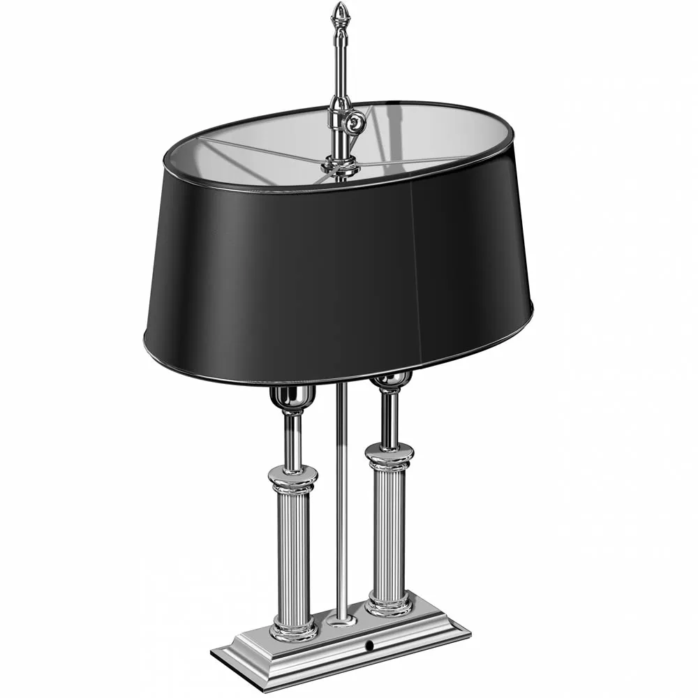 El Casco M-665 CT skrivbordslampa krom blank