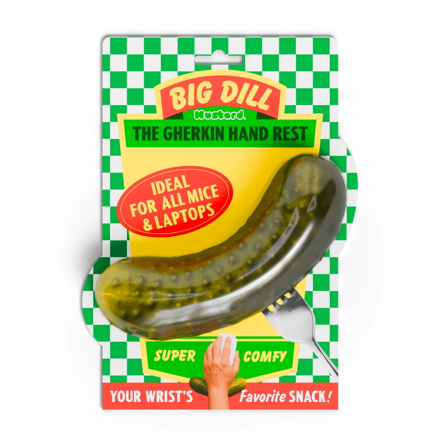 Mustard Big Dill handledsstöd gurka mjukt