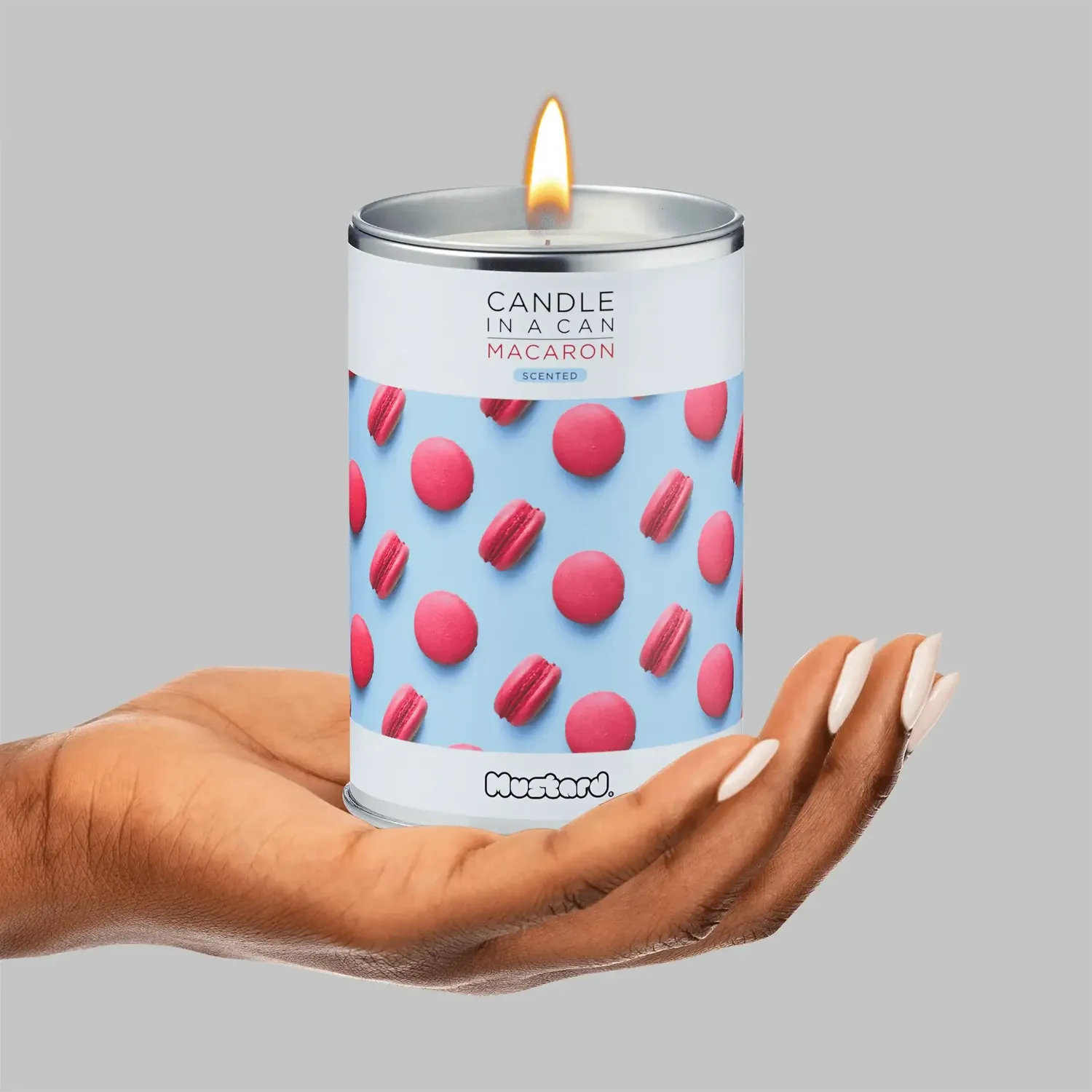 Mustard Candle in a Can doftljus macaron
