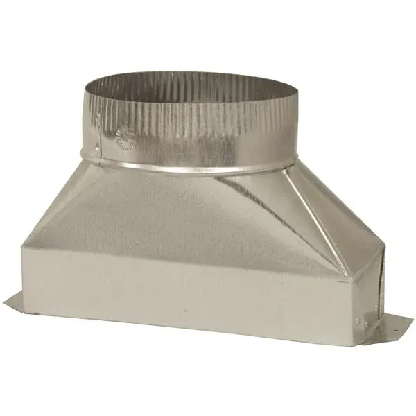 Deflecto Galvanized Rectangular to Round Transition kanaladapter