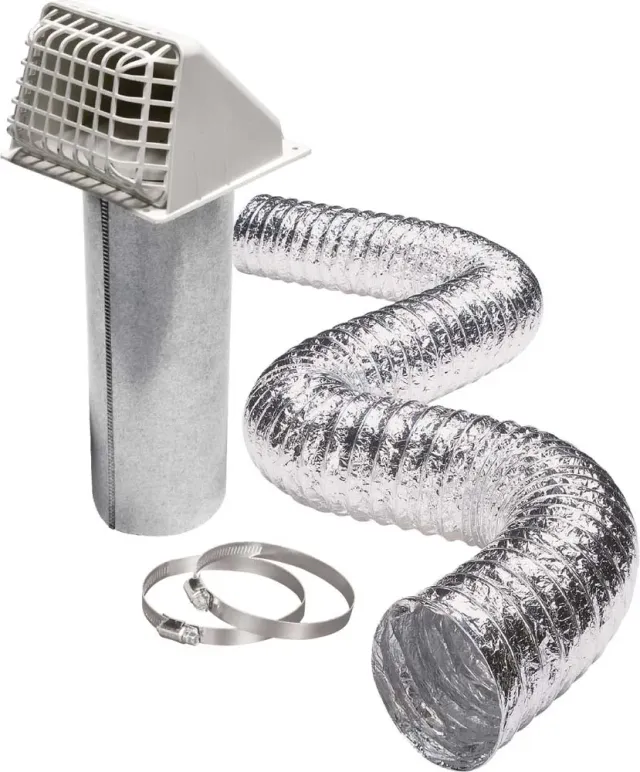 Deflecto Airtight ventilationskit torktumlare 10 cm 2,4 m