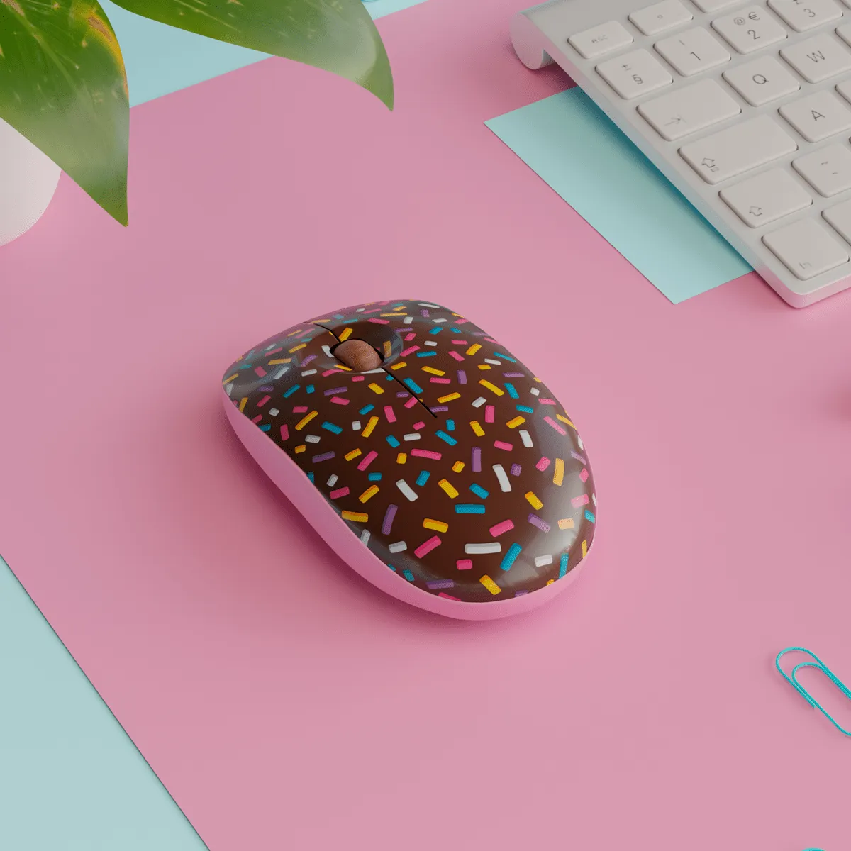 Mustard Choco trådlös datormus chokladtårta