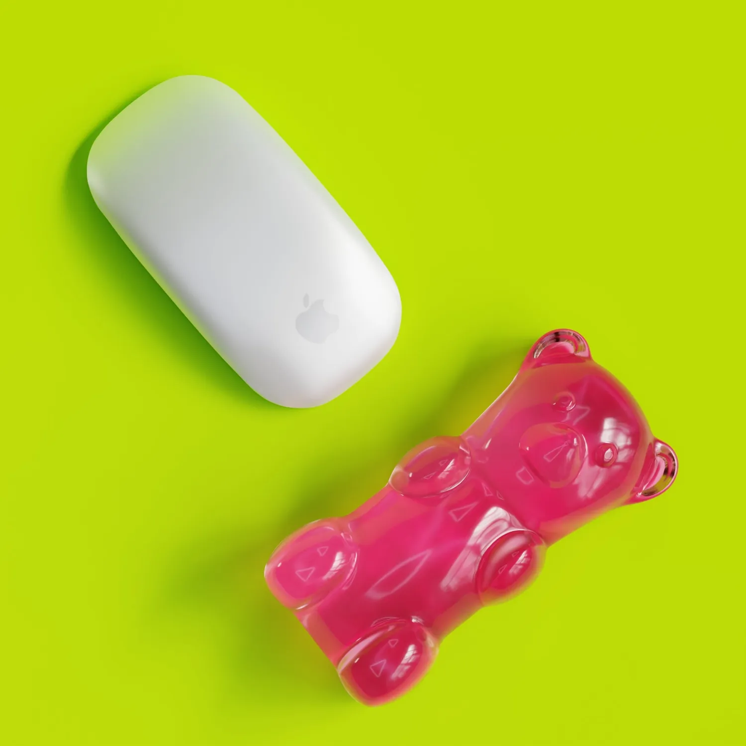 Mustard Gummy Bear handledsstöd gummibjörn