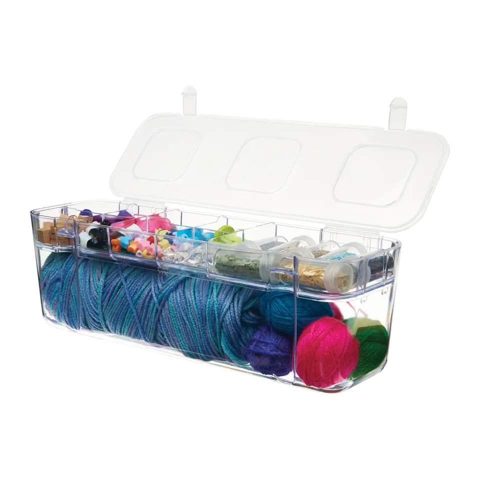 Deflecto Large Caddy förvaringsbricka transparent småfack