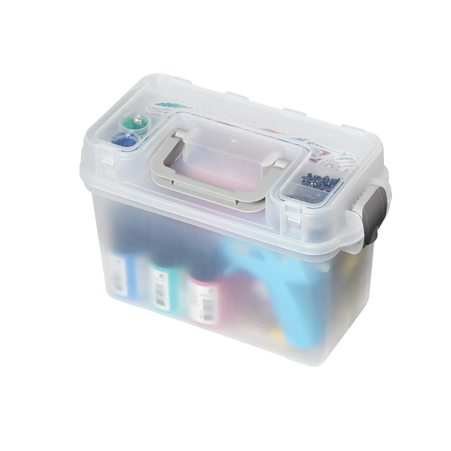 Deflecto Mini Storage Box förvaringsbox transparent pyssel