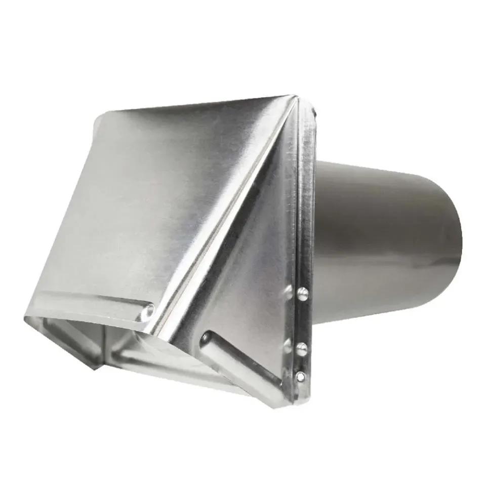 Airtight ventilationshuv aluminium 100 mm torktumlare