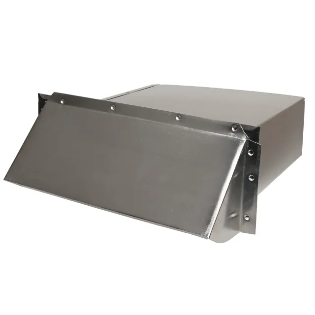 Deflecto Aluminum Wall Cap ytterväggsventil med spjäll