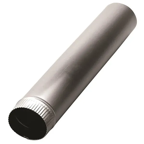Deflecto Rigid Aluminum Vent Pipe ventilrör 61 cm aluminium