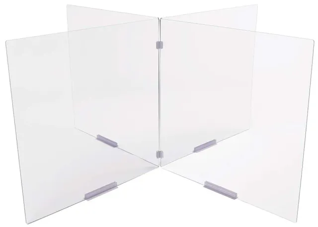 Deflecto Modular Tabletop Barrier bordsskydd 4-panel