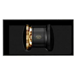 El Casco M-657 gemhållare svart lack guld