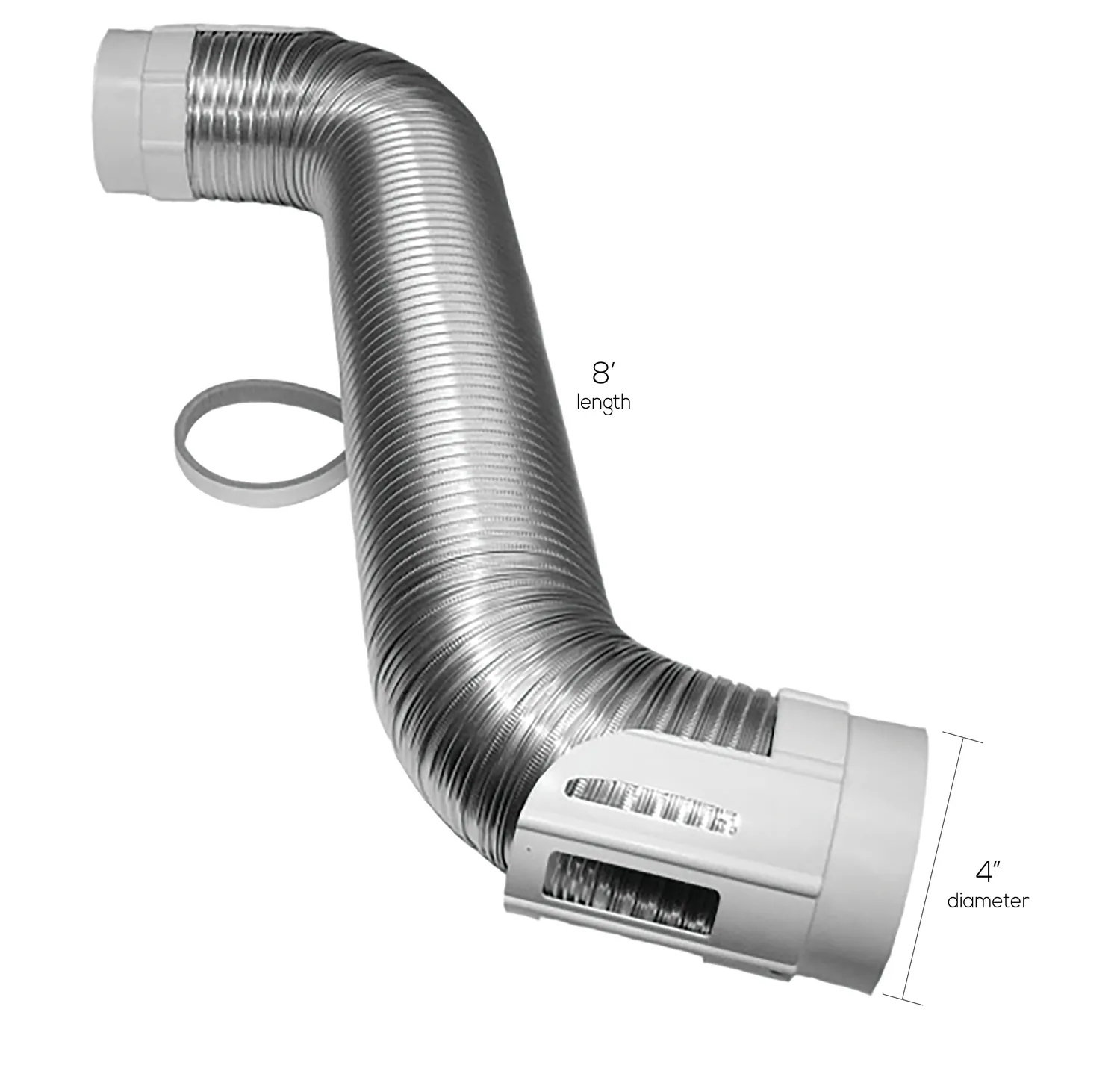 Deflecto torktumlarslang kit aluminium flexibel