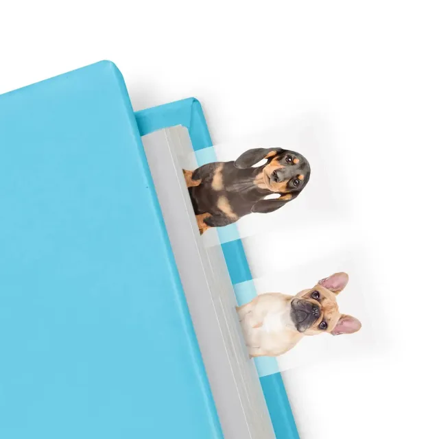 Mustard Dog In A Book sidmarkörer hund