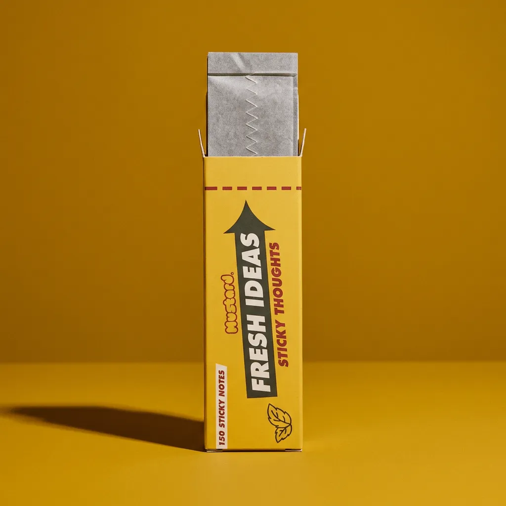 Mustard Fresh Ideas sidmarkörer tuggummi 450-pack