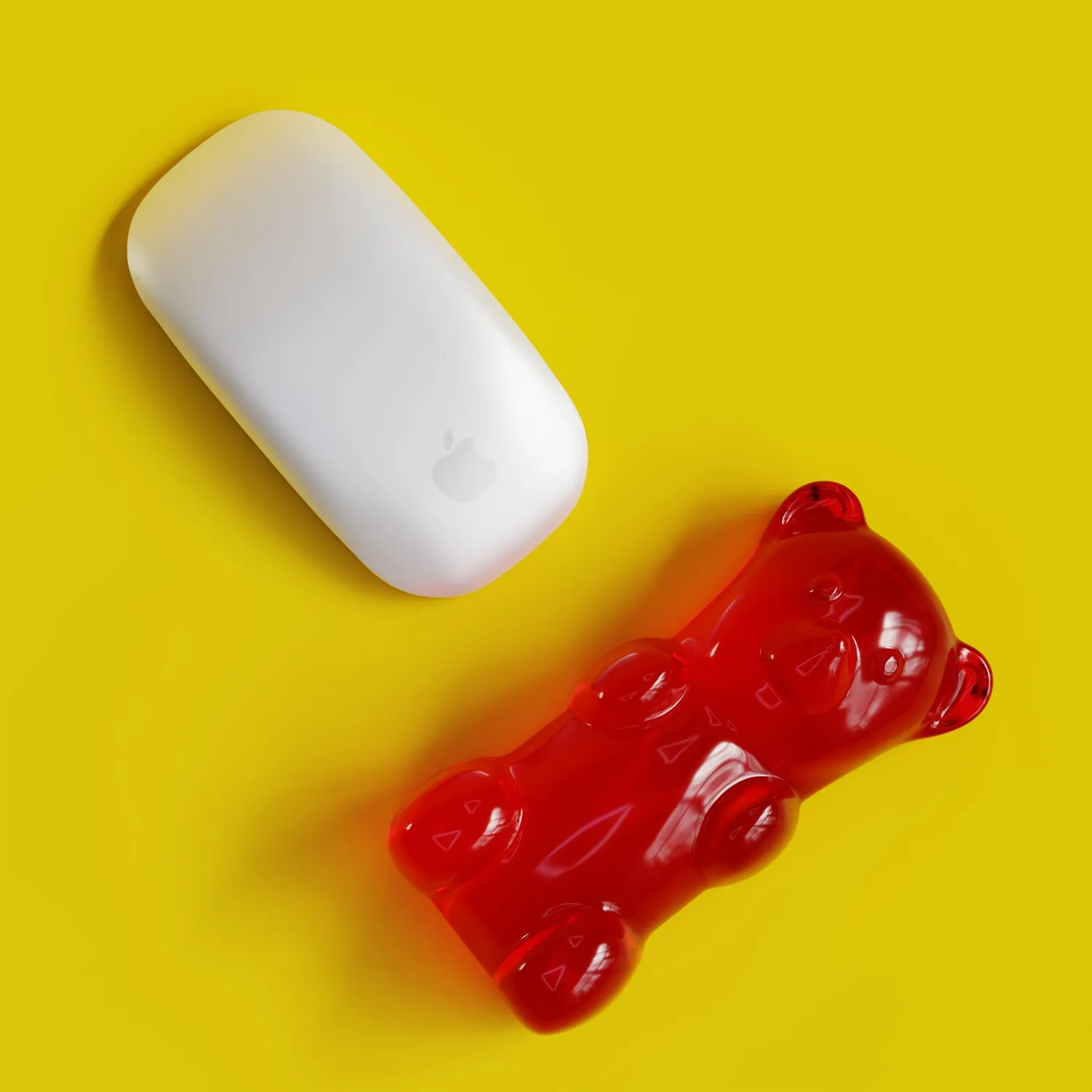 Mustard Gummy Bear handledsstöd björn