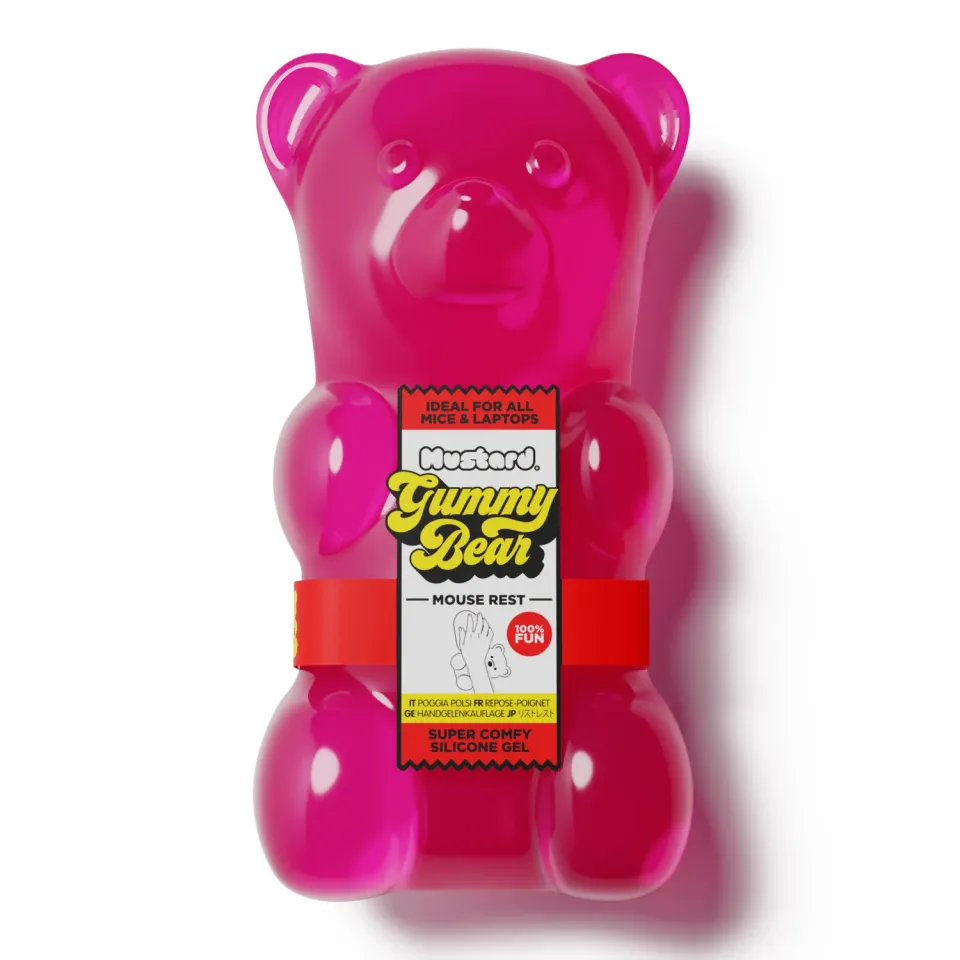 Mustard Gummy Bear handledsstöd gummibjörn