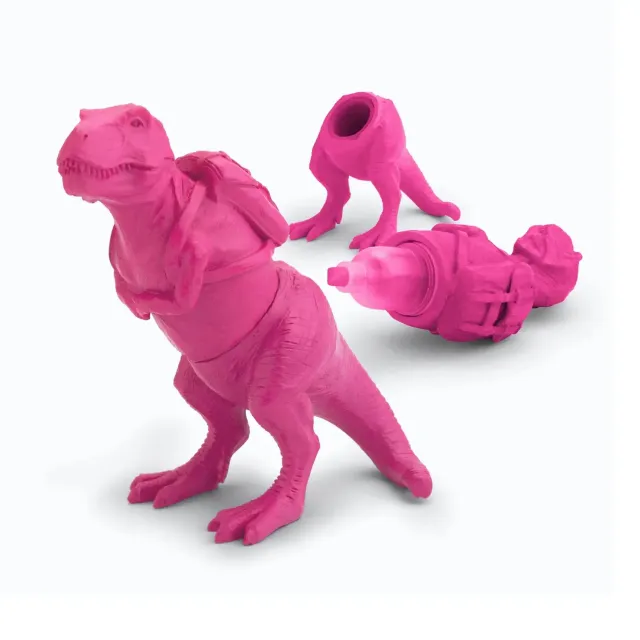 Mustard T-Rex Dino överstrykningspenna magenta