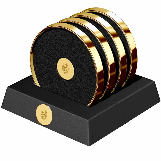 El Casco M-653 L glasunderlägg 23k guld