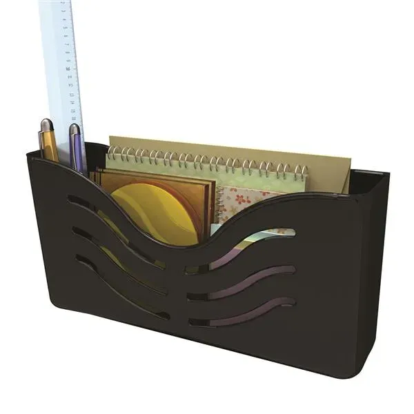 Deflecto EZ Link Supply Organizer pennställ svart magnet