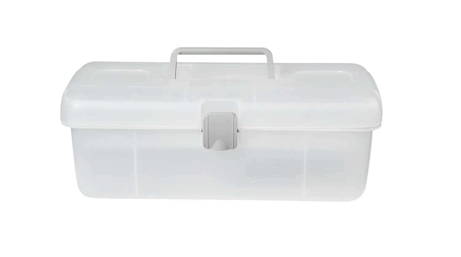 Deflecto Single Tray förvaringsbox transparent