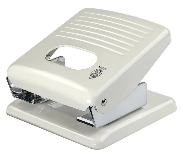 El Casco M-220 hålslagare vit krom metall 2-hål