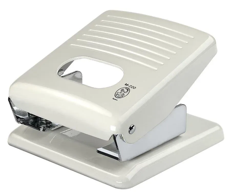 El Casco M-220 hålslagare vit krom metall 2-hål