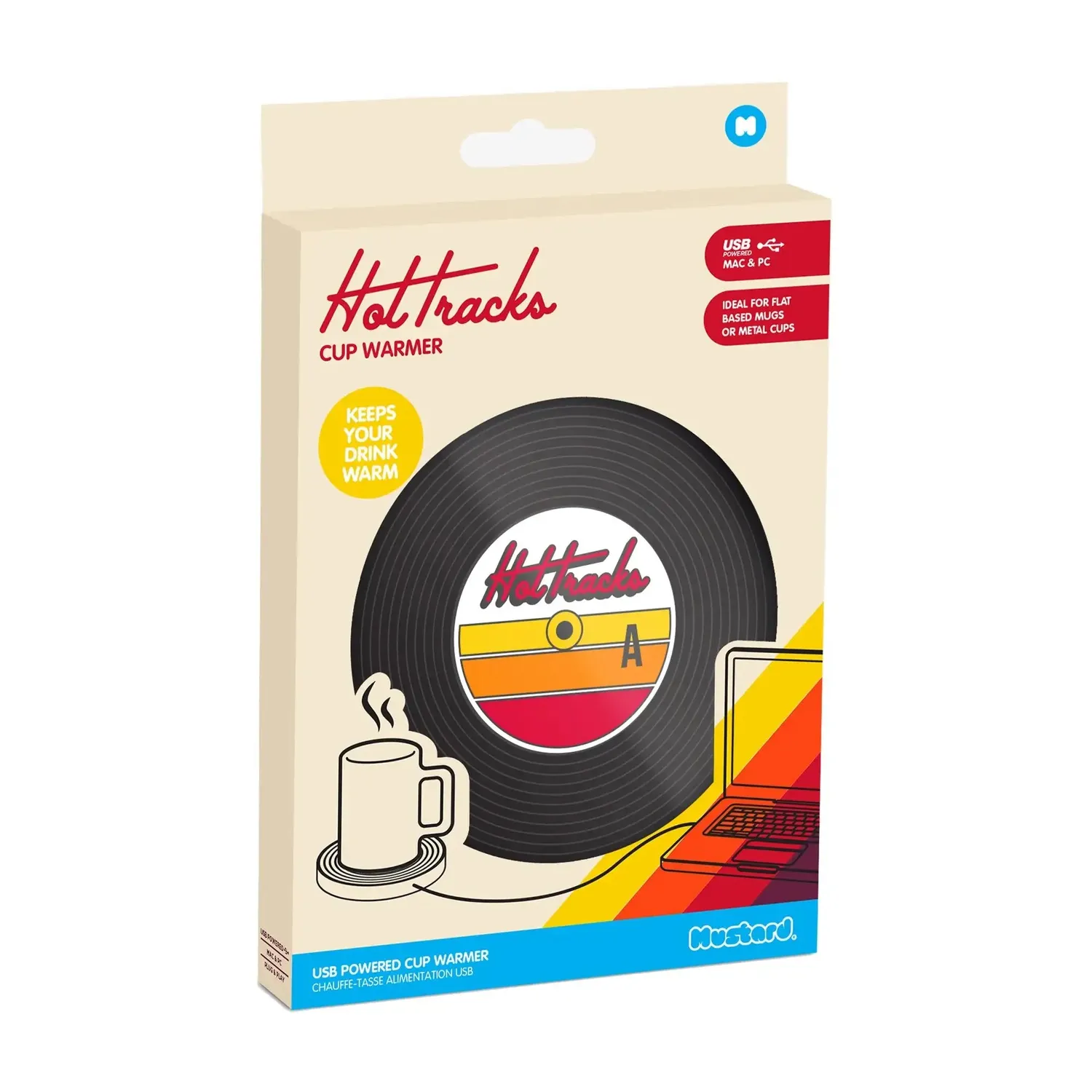 Mustard Hot Tracks muggvärmare vinyl USB