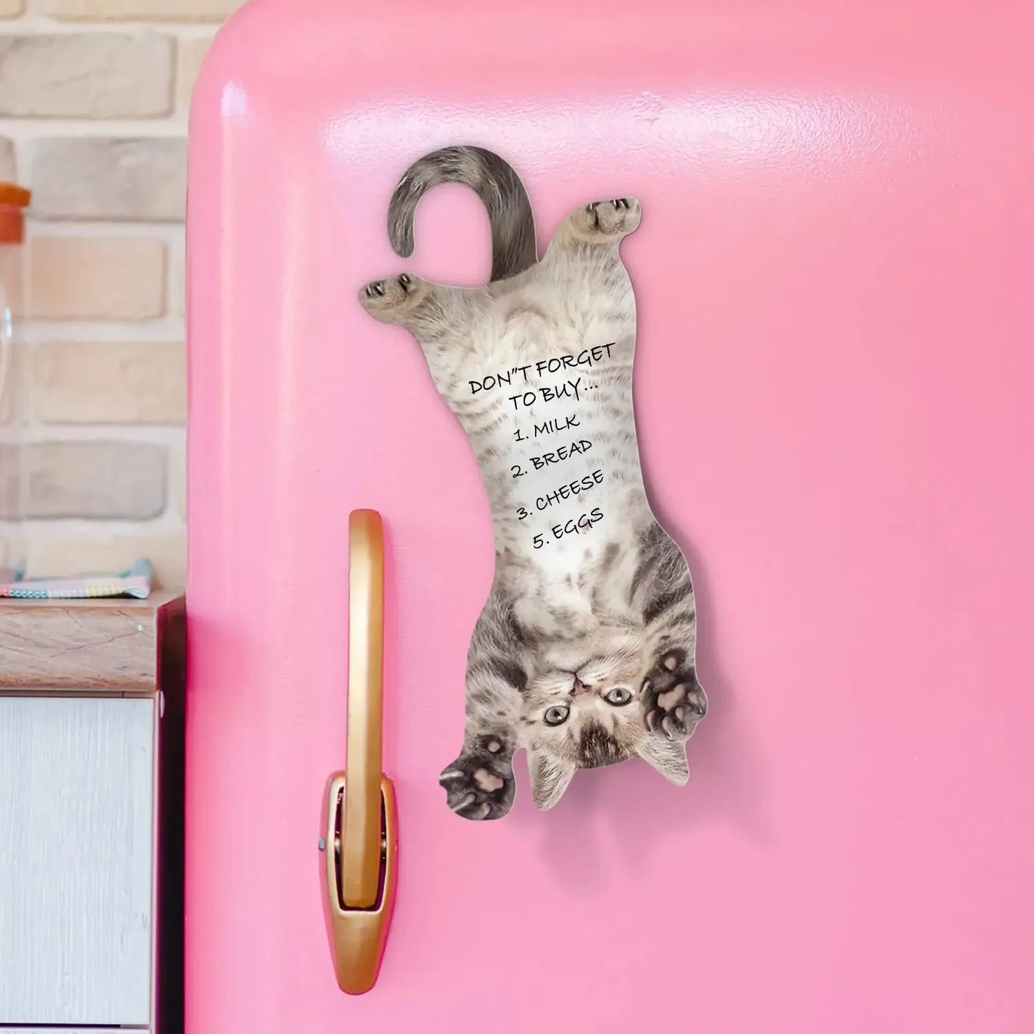 Mustard Cat Hanging klisterlappar katt