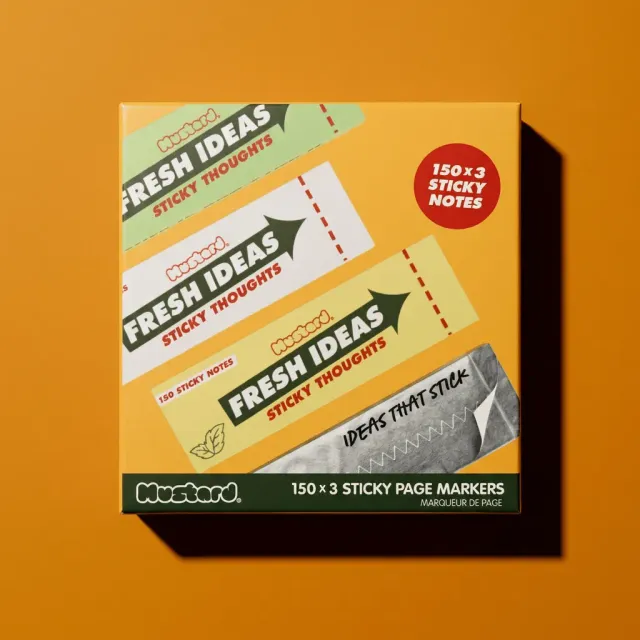 Mustard Fresh Ideas sidmarkörer tuggummi 450-pack