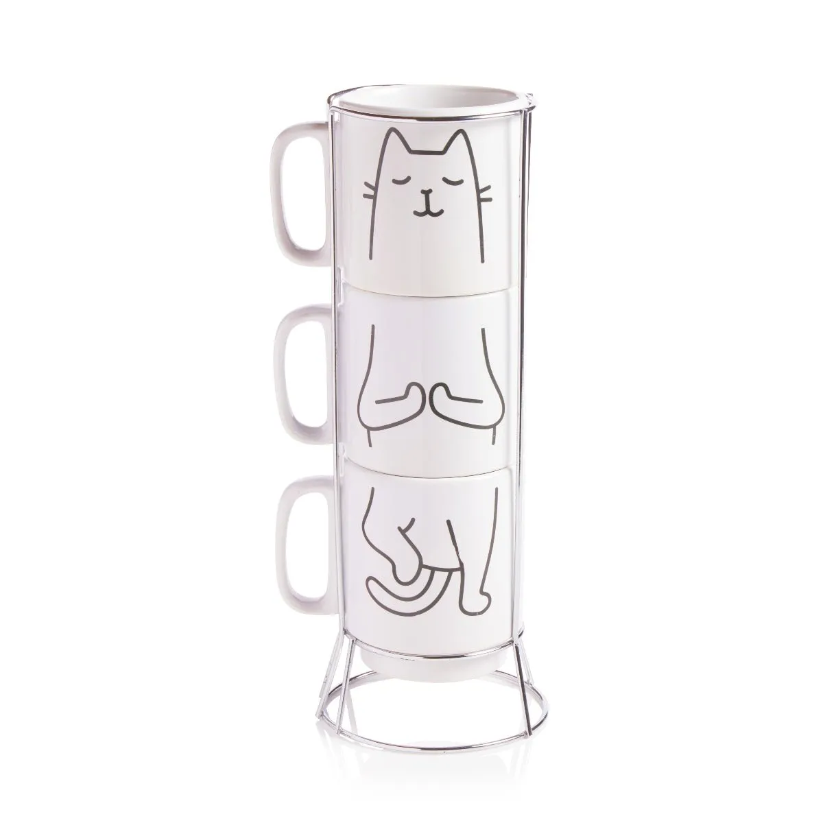 Mustard Cat Yoga muggset kattyoga stapelbart