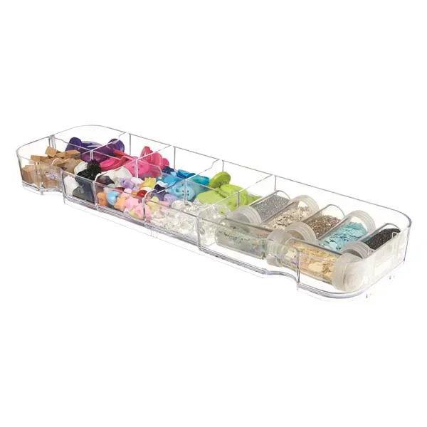 Deflecto Caddy förvaringsbricka transparent stapelbar