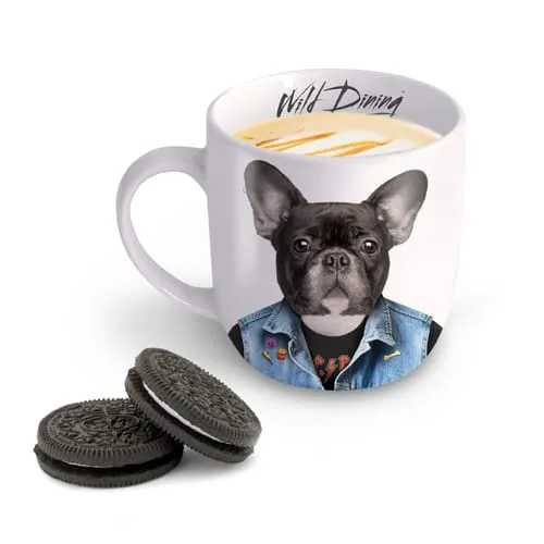 Mustard Wild Dining Dylan The Dog mugg bulldogg