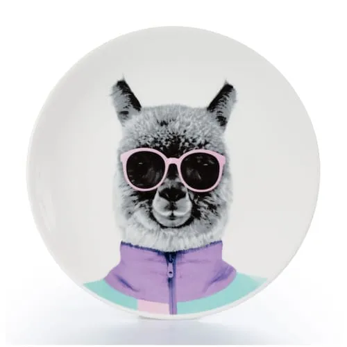 Mustard Andy Alpaca Plate tallrik lila