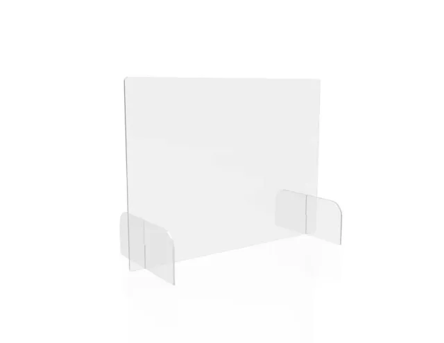 Deflecto Countertop Safety Barrier Full Shield skyddsskärm med fötter