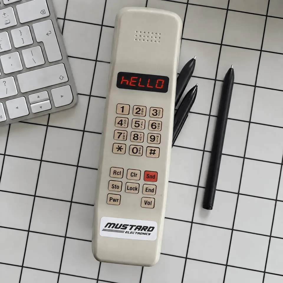 Mustard 80s Hotline pennfodral retro