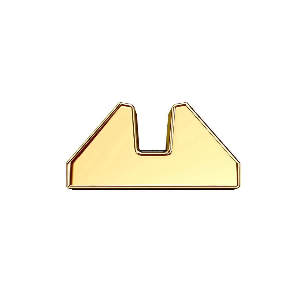 El Casco M-670 L visitkortshållare 23 kt guld