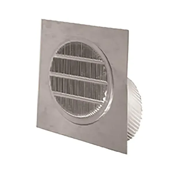 Deflecto UnderEve rund takfotsventil aluminium perforerad