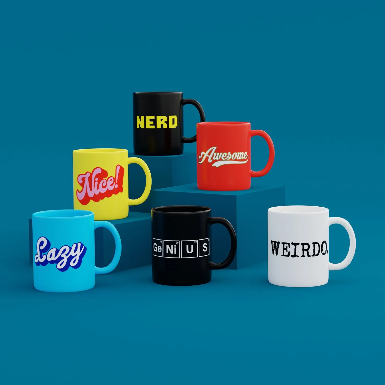 Mustard Genius mugg keramik present