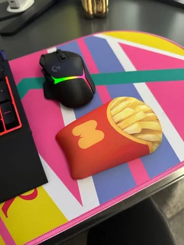 Mustard French Fries mushandledsstöd pommes mjuk
