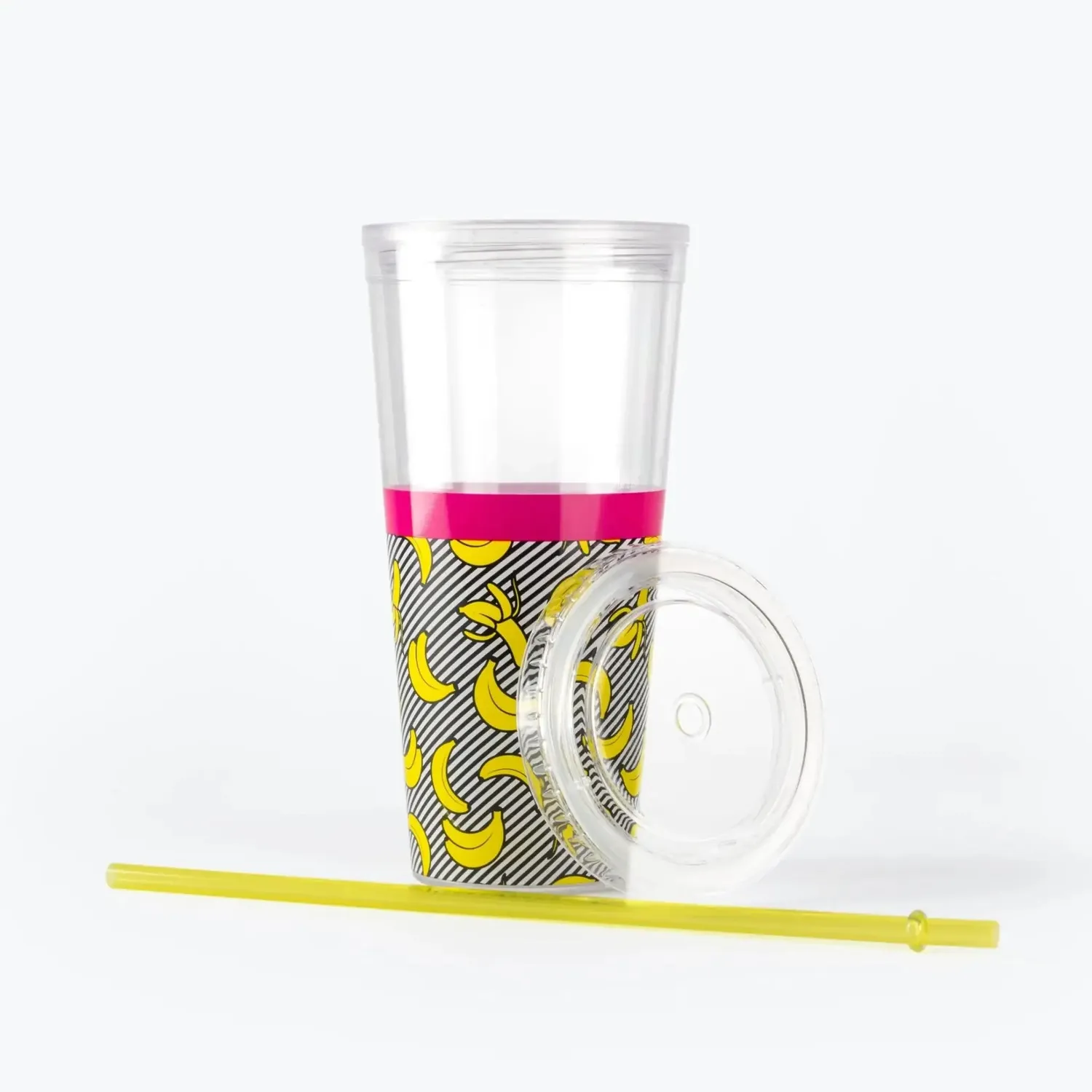 Mustard Banana Straw Cup sugrörsmugg banan